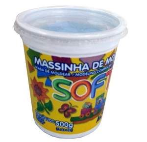 MASSA DE MODELAR SOFT AZUL 500G